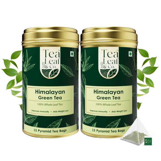 Himalayan Green Tea Combo - Calming Blend, 30 Pyramid Tea Bags (Pack of 2)
