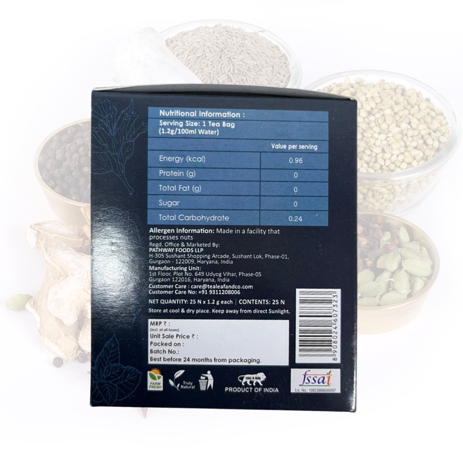 Detox Kahwa Green Tea Improves Digestion & Immunity 25 Tea Bags Each Pack of 1