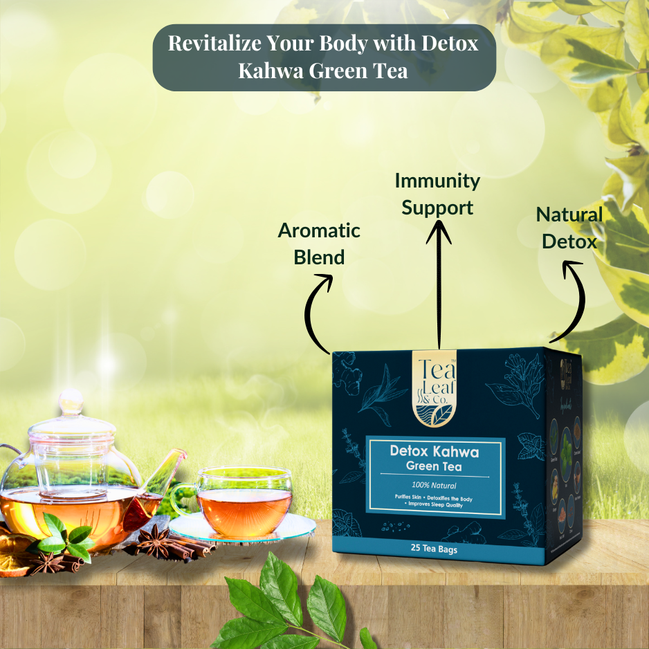 Detox Kahwa Green Tea, 25 Tea Bags Each Pack of 1