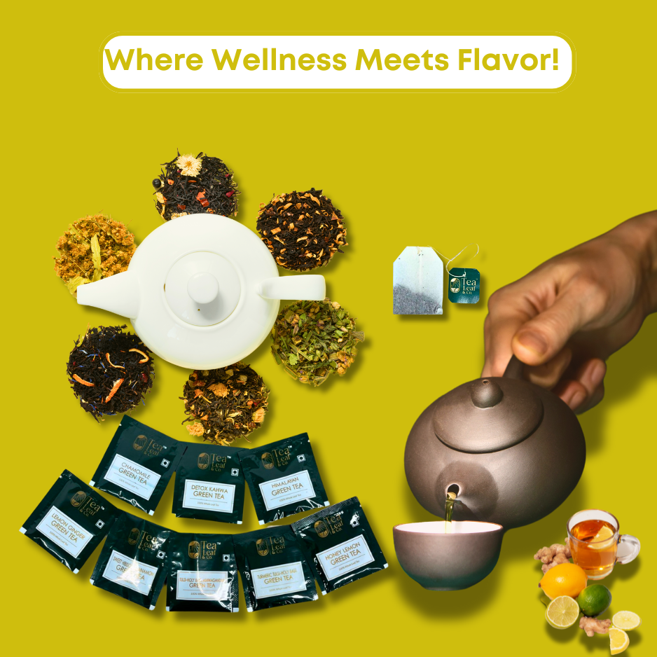 Lemon Ginger Green Tea Digestive Aid with Vitamin C Natural Flavor & Fresh Herbs 25 Tea Bags Pack of 2