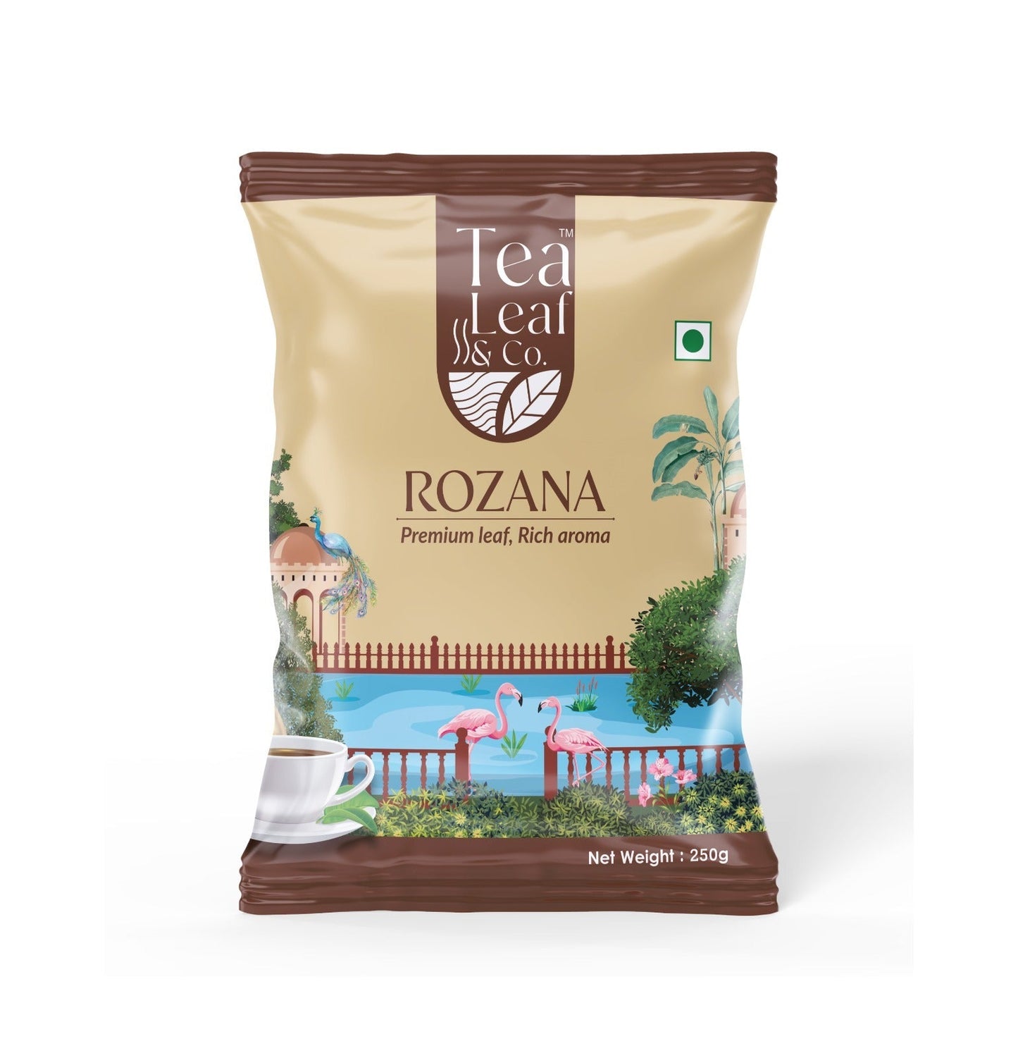 250g pack of bold and strong CTC black tea with rich aroma, perfect for a refreshing cup of milk tea or chai