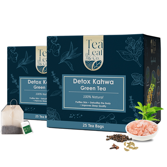 Detox Kahwa Green Tea Bags (Pack of 2) - 50 Tea Bags