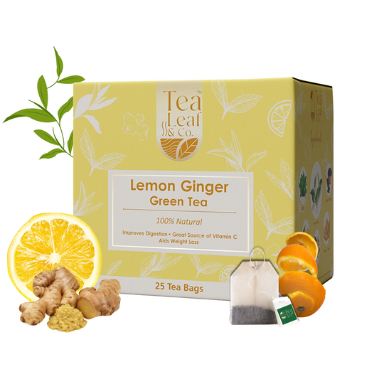 Lemon Ginger Green Tea - 25 Tea Bags