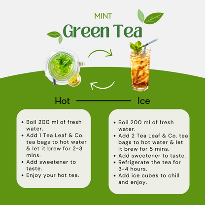 Mint Green Tea - 25 Tea Bags