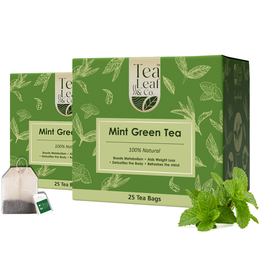 Mint Green Tea (Pack of 2) - 50 Tea Bags