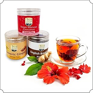 Joyful Tea Assortment  Luxury Tea Sampler Gift Box Premium Tea Blends