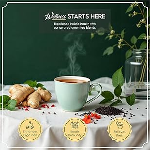 Joyful Tea Assortment  Luxury Tea Sampler Gift Box Premium Tea Blends