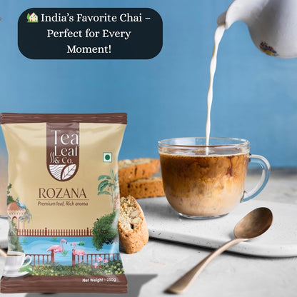 Rozana Premium CTC Black Tea Strong & Bold Flavor Fresh Loose Leaf for a Robust Morning Energy Boost 100g Pack