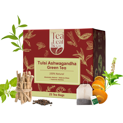 Tulsi Ashwagandha Green Tea - 25 Tea bags