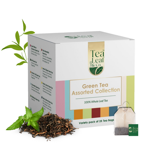 Assorted Green Tea Bags Sampler | 9 Flavours | 25 Tea Bags