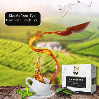 Earl Grey Black Tea with Vitamin C High Energy & Sugar Levels 25 Tea Bags Pack of 1