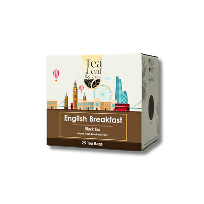 English Breakfast Black Tea High Energy & Sugar Levels Farm Fresh Flavour 25 Tea Bags Pack of 1