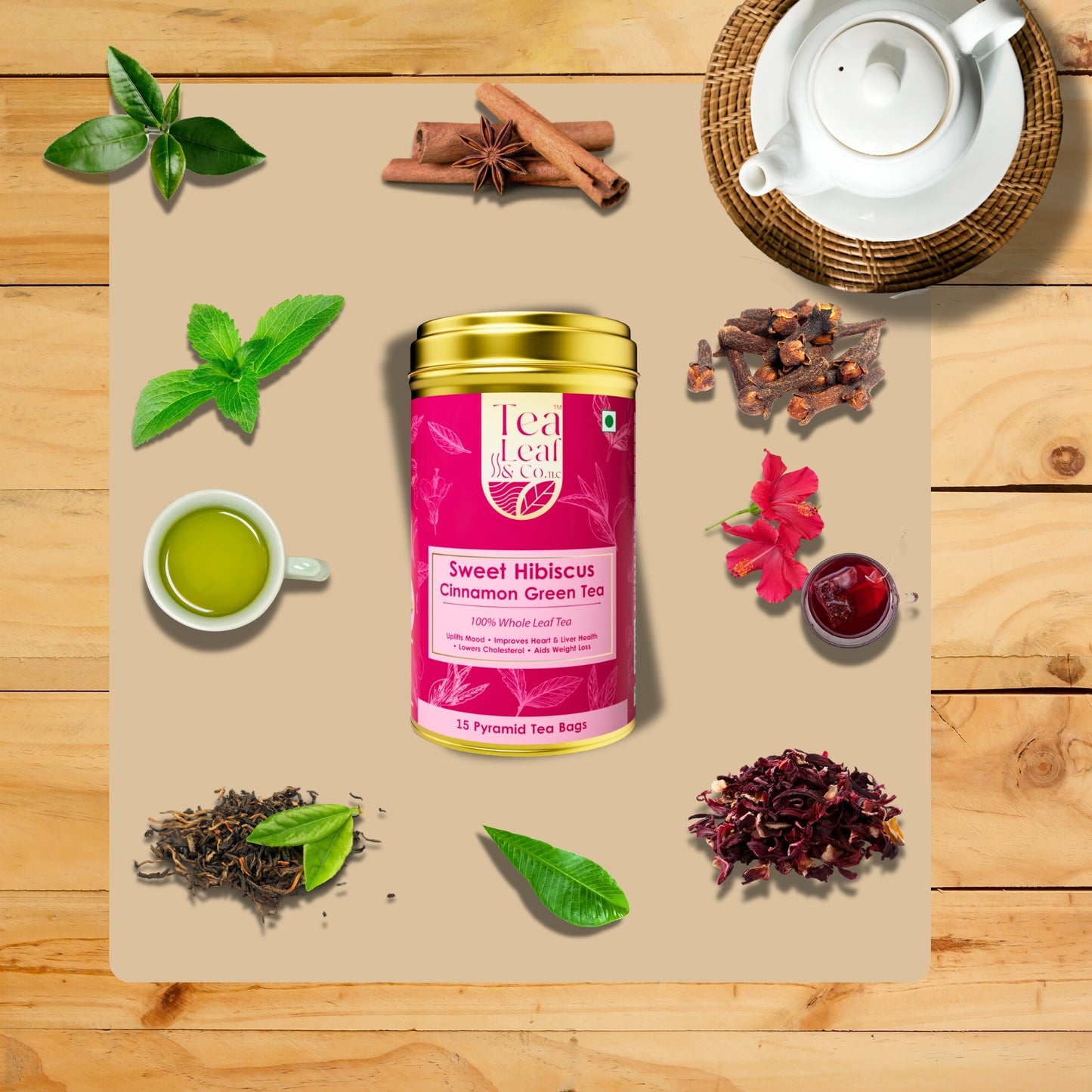 Green Tea Set (Pack of 3) - 45 Pyramid Tea Bags