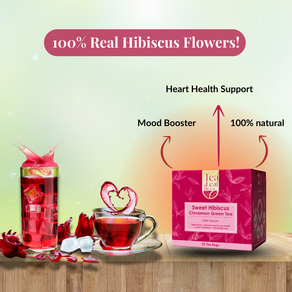 Sweet Hibiscus + Lemon Ginger + Chamomile Green Tea Combo for Digestion & Immunity 75 Tea Bags Pack of 3