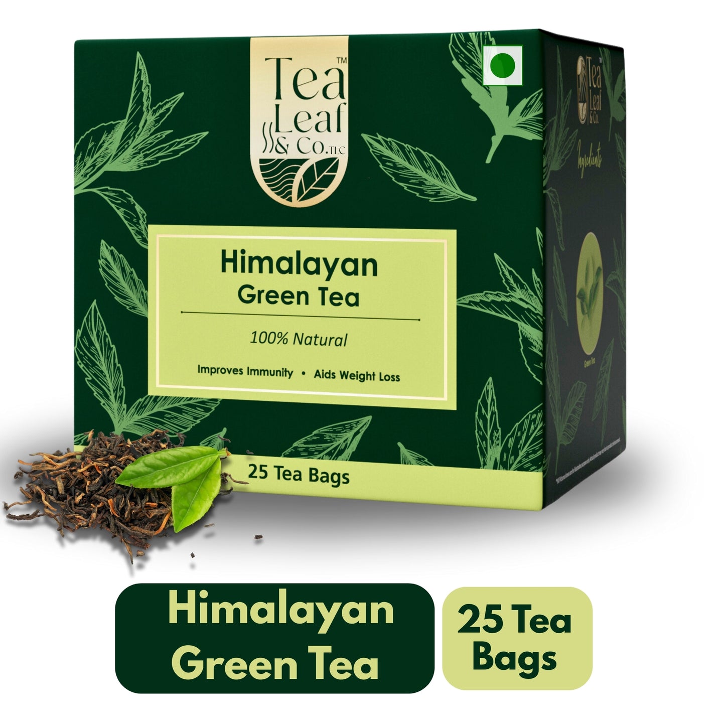 Himalayan Green Tea Fresh Flavors 25 Tea Bags Pack of 1