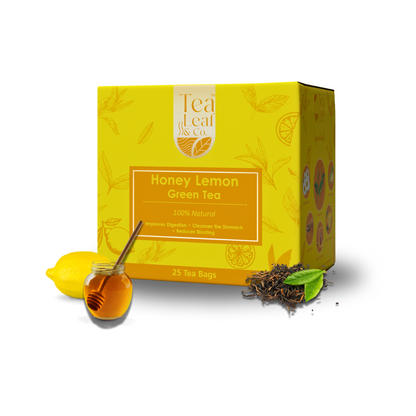 Honey Lemon Green Tea with Vitamin C Boosts Immunity Digestion & Metabolism Zero Calories 25 Green Tea Bags Pack of 1