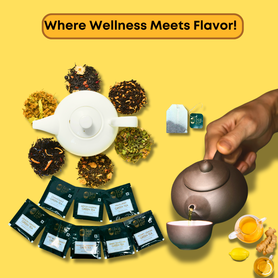 Sweet Hibiscus Green Tea & Lemon Ginger Green Tea Combo Boosts Immunity & Heart Health Farm Fresh 25 Tea Bags Pack of 2