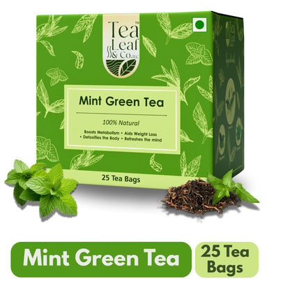 Mint Green Tea, 25 Tea Bags Pack of 1