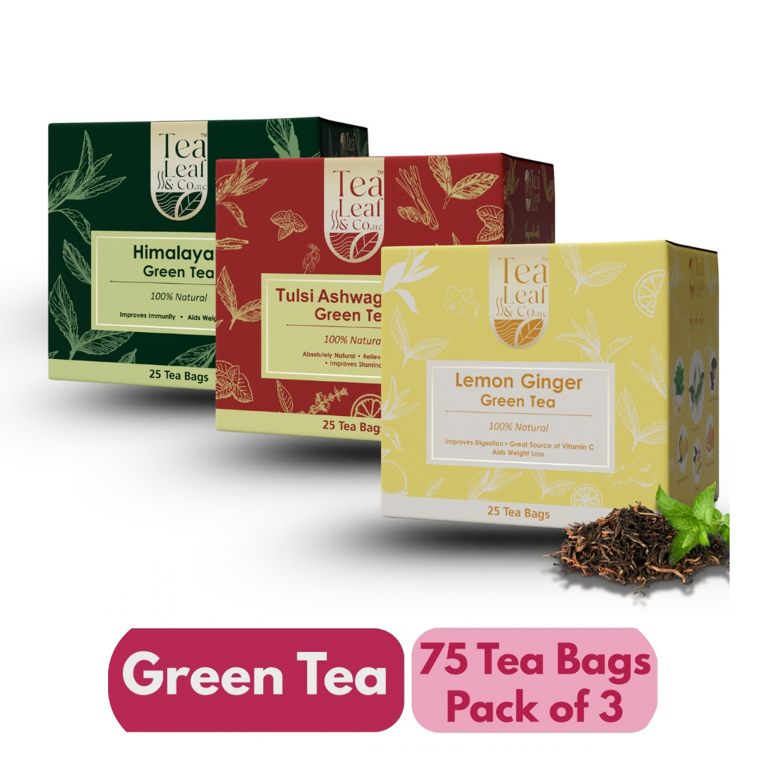 Tulsi, Ashwagandha & Lemon Ginger Himalayan Green Tea