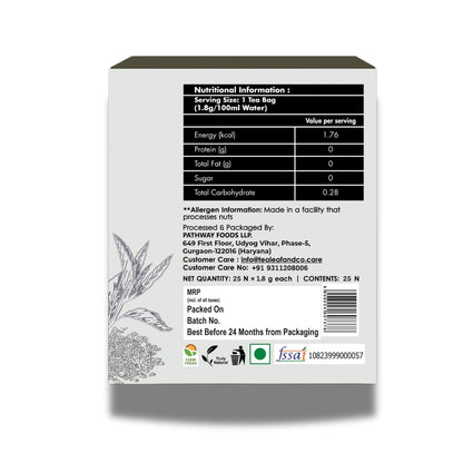 Earl Grey Black Tea with Vitamin C High Energy & Sugar Levels 25 Tea Bags Pack of 1